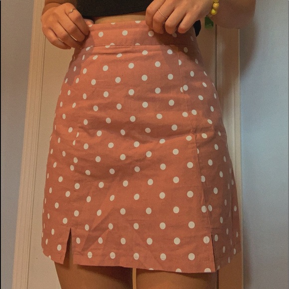 pink polka dot skirt - Picture 1 of 3